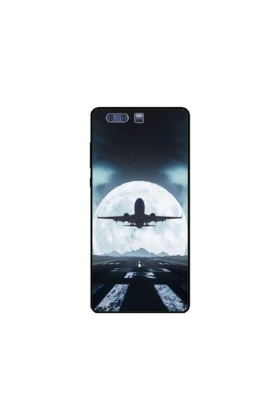 Atlas Husa personalizata si Folie de Silicon Huawei P10 Plus, Moon Landing, m...