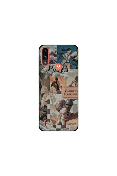 Atlas Husa personalizata si Folie de Silicon Motorola Moto E7i Power, PUBG #2...