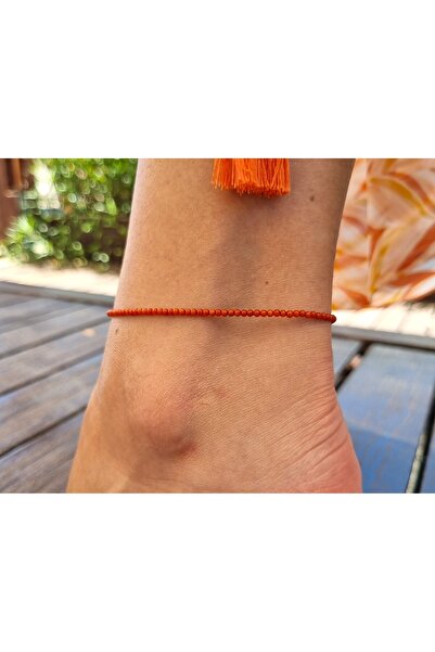 NEMOR STUDIO Çim Mercan Doğal Taş Halhal