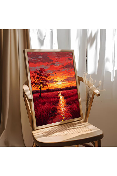 alphobitasarım Culorile vii ale apusului de soare - Aspect de pictură în ulei...