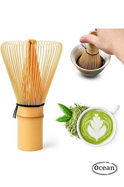 Generic Ocean Matcha Green Tea Powder Bamboo Whisk, Natural Bamboo Tea Whisk, Handcrafted Bamboo Stirrer, M