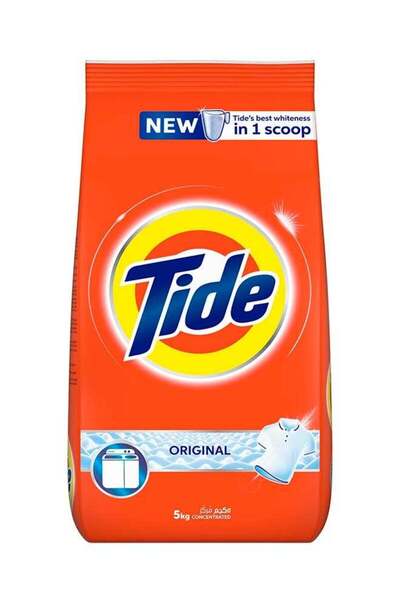 Tide Laundry Powder Detergent, Original Scent White 5kg