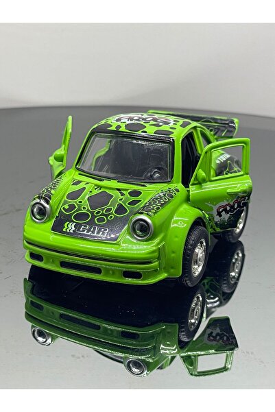 SCOWETTO سيارة لعبة معدنية مقاس 8 سم موديل كلاسيك قديم صيفي أخضر