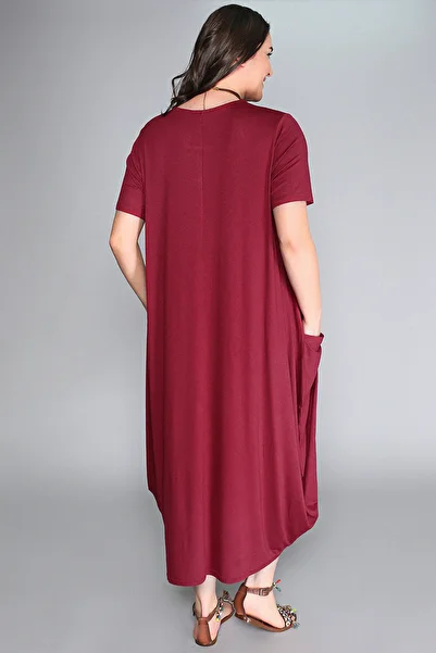 Curvy Trend Plus Size Seahorse Printed Jumbo Short Sleeve Dress