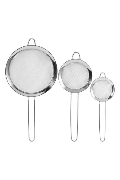 Generic DubaiGallery Stainless Steel Fine Mesh Wire Flour Colander Sifter Sieve Oil Tea Strainer