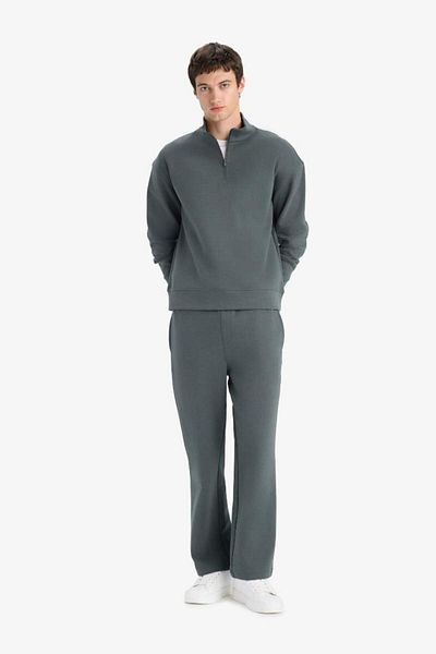 DeFacto New Season Wide Leg Wide Leg Sweatpants with Lace-Up Waist