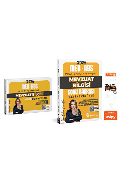 Hoca Kafası Yayınları 2026 MEB-AGS Mevzuat Bilgisi Soru Bankası + Video Ders ...