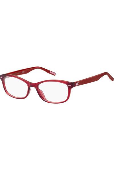 Tommy Hilfiger TH1929 DXL Women's Eyeglass Frames, Plastic, Red, 50 mm