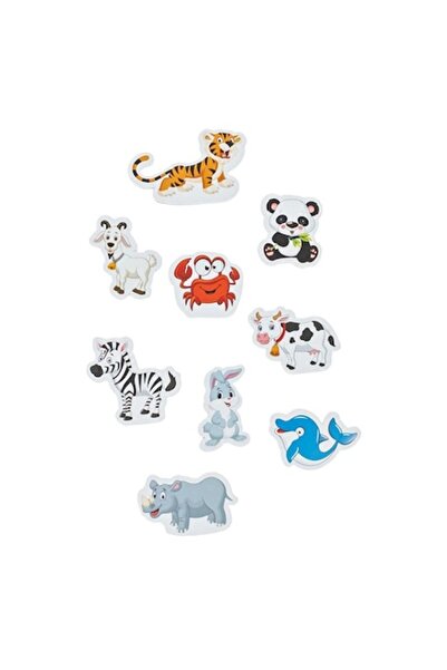 dalip Set 30 animale magnetice, din carton, pentru tabla magnetica, Multicolor