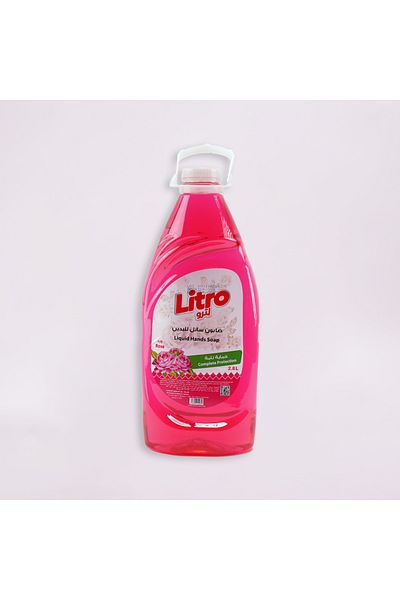 litro Litro Liquid Hand Wash - Family Size 2.8L - Moisturizing Formula with a Luxurious and Refreshing Rose Scent