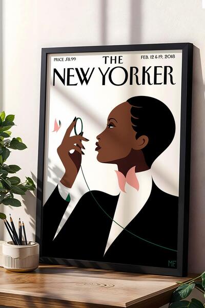 Saturn Pictură înrămată The New Yorker 12 februarie 2018 - Pictură New York View