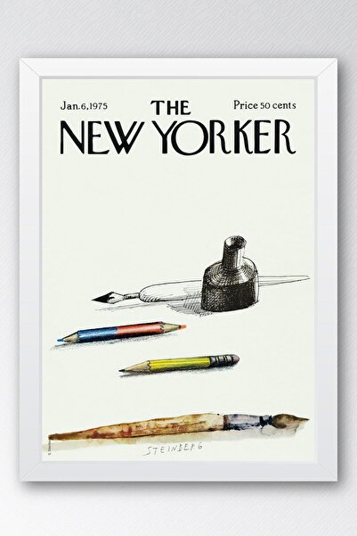 Saturn Η ζωγραφική με κορνίζα του New Yorker 6 Ιανουαρίου 1975 - Πίνακας εργα...