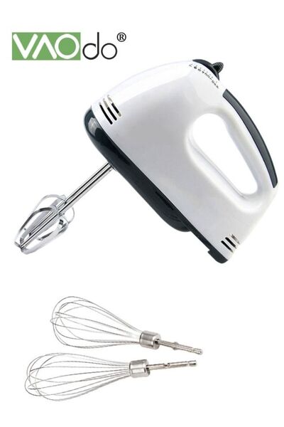 Generic VAOdo 7-Speed Electric Whisk Hand Mixer Traditional Beaters Snap-on Storage Case Quiet Pure Copper