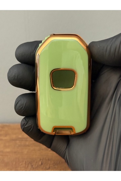 Mavi Keys Husa de protectie pentru chei din silicon cu 3 butoane pentru Honda Civic, Accord, FC5, HR-V, CR-V – Nano – Culoare verde