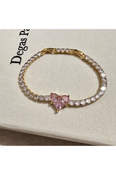 GUNESTAKI Pink Heart Waterway Bracelet