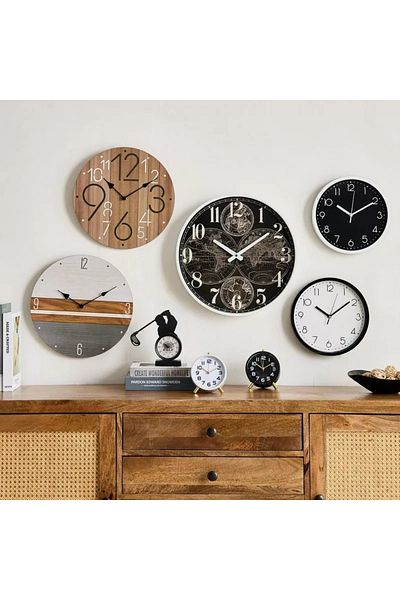 Home Box Emir Metal Wall Clock - 40x5.5x40 cm