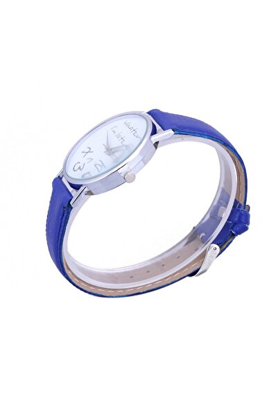 Skymag Ceas dama cu mesaj Whatever I'm late anyway, curea piele ecologica, quartz