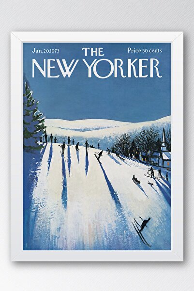 Saturn Tabloul înrămat The New Yorker 20 ianuarie 1973 - Tabloul de schi