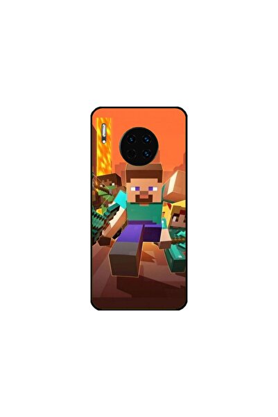 Atlas Husa personalizata si Folie de Silicon Huawei Mate 30 Pro, Minecraft #1...