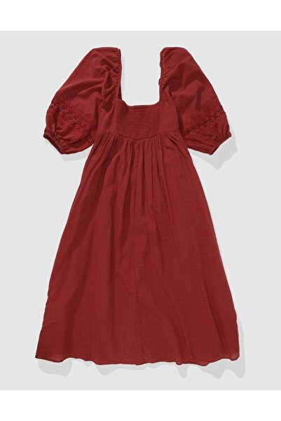 AMERICAN EAGLE Aerie Crochet Midi Dress