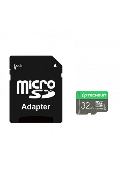 Techsuit Card de memorie MicroSDHC 32GB + adaptor THCM11, verde