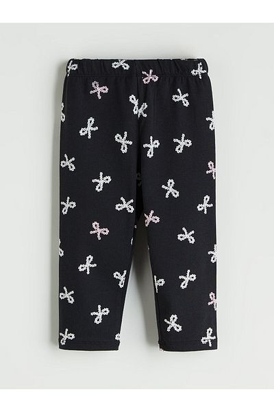 LC Waikiki New Season Elastic Waist Bow Girls' Leggings 2-Piece