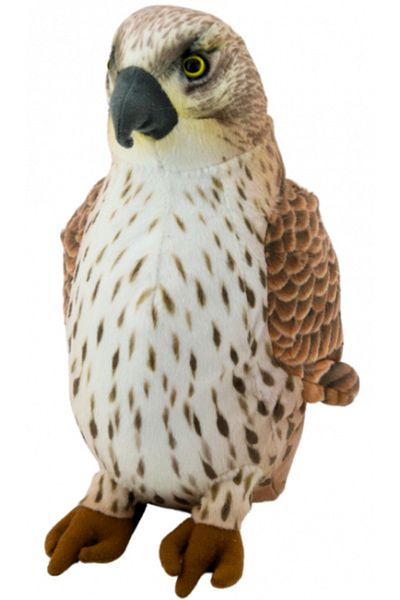 REBELS Jucărie de pluș, pasăre șoim călător maro, 30 cm