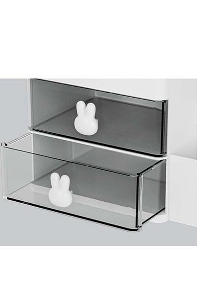 COOYA Cosmetics Storage Box,Large Capacity,Easy to use,Multi-compartment Design,White