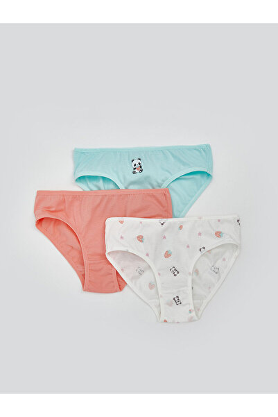 LC Waikiki Bedruckte Mädchenunterhosen im 3er-Pack