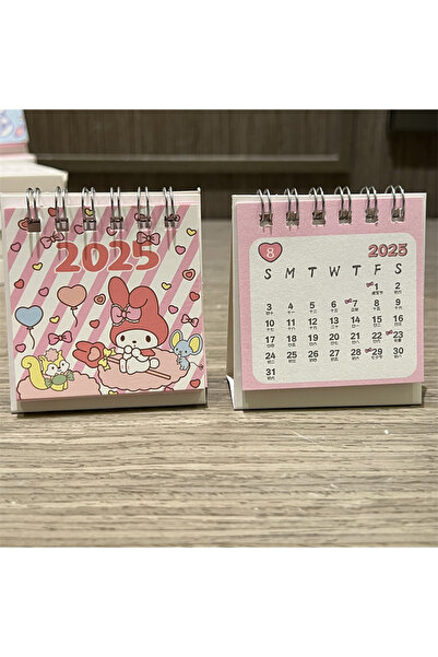 choice2 A3 7x6cm New 2025 Cartoon Sanrio Mini Calendar Cinnamoroll Kuromi Melody Mini Desktop Decoration Chi