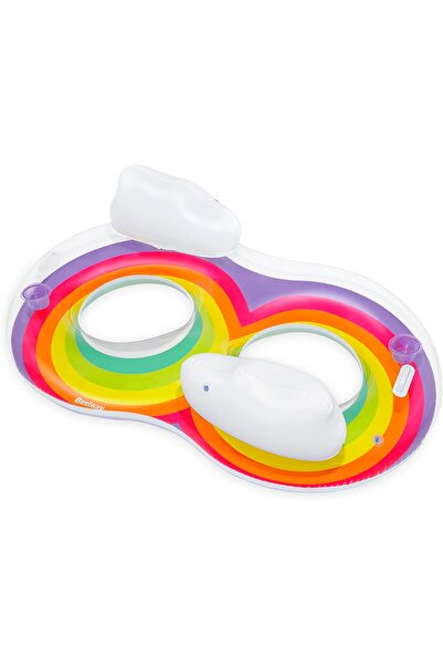 STOREMAX Sellbuyst Rainbow Dreams 2-Person Double Swimming Tube 1.86 m X 1.16 m Trendy 266450