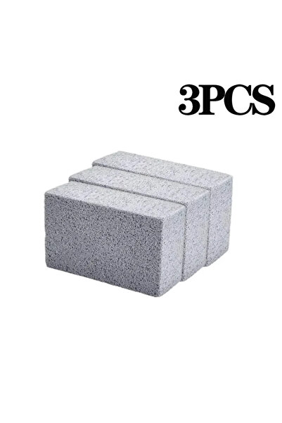 Choice3 3 قطع من حجر التنظيف للشواء، طوبة تنظيف صغيرة من الطوب الرمادي للشواء...