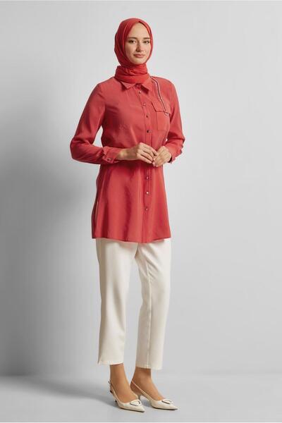 Alvina Shirt Collar Tunic 45623