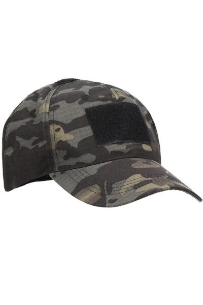 SERSIMO Șapcă tactică cu vizieră curbată, cu velcro pentru prindere de etichetă, unisex, culoare camuflaj