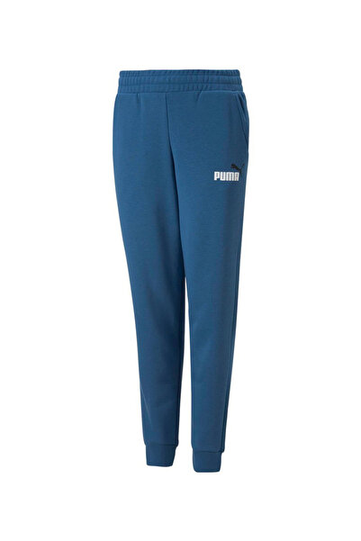 Puma بنطال رياضي بشعار ESS - أزرق بحري