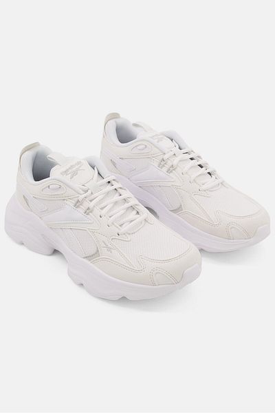 Reebok Kids Boy Lace Up Closure Running Shoes, Off White