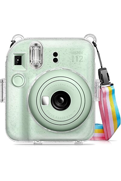 O Ozone حافظة كاميرا شفافة صلبة لكاميرا فوجي فيلم إنستاكس ميني 12 الفورية مع ...