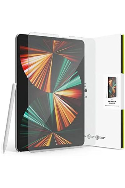Ringke واقي شاشة لجهاز iPad Pro 2022 (12.9 بوصة / الجيل الخامس / الرابع / الثالث) | تغطية كاملة غير مرئية