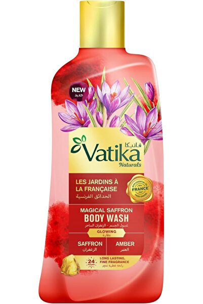 Vatika Saffron Body Wash 500ml | Long-Lasting Fragrance with Essential Oils f...