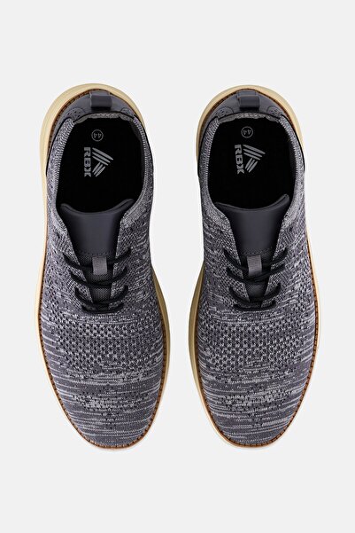 RBX Men Training Lace Up Sport Shoes, Grey Melange