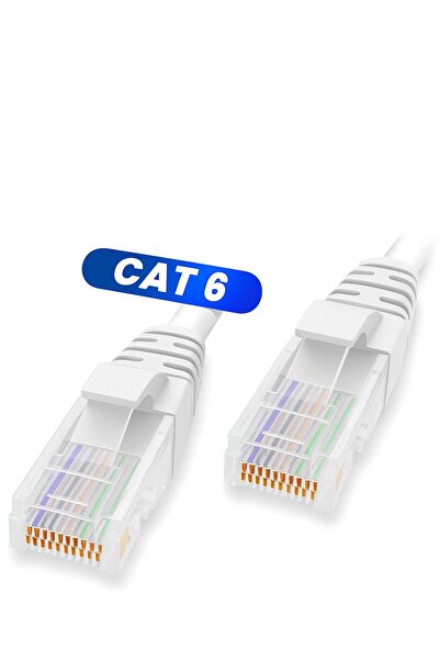 Kyrotech كابل شبكة بيانات الإنترنت Cat6 بطول 15 مترًا، مودم إيثرنت، مقبس طرفي Rj45، شبكة Adsl