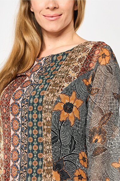 Desigual Women Allover Print Midi Dress, Multicolor