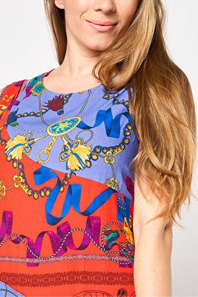 Desigual Women Floral Print Sleeveless Mini Dress, Multicolor