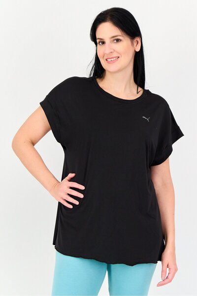 Puma Women Sportswear Fit Cap Sleeve Outdoor T-Shirt, Black