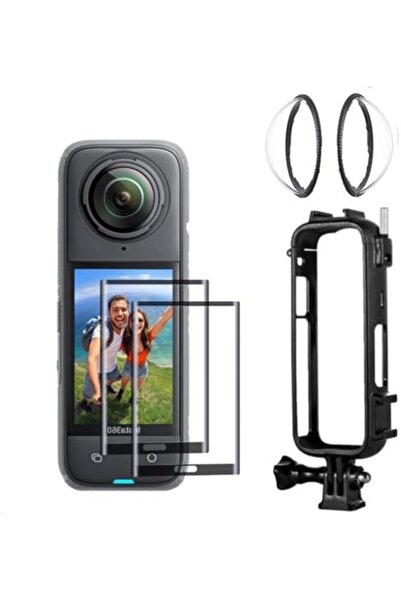 O Ozone حامل سطح مكتب من السيليكون لكاميرا الحركة البانورامية Insta360 X4 - أسود