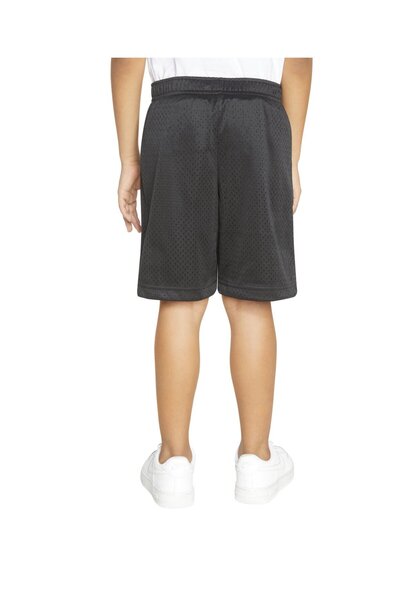 Nike Logo Embroidered Mesh Knit Shorts - Black