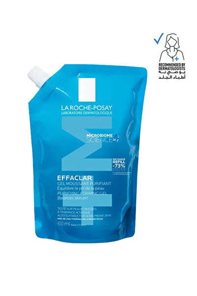 La Roche Posay جل رغوي إيفاكلار من لا روش بوزيه - عبوة إعادة تعبئة - 400 مل