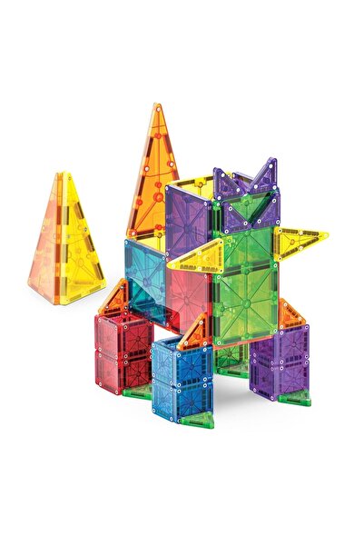 Magna Tiles Magna-Tiles Combo + microMAGS Construction Set, 62 Pieces