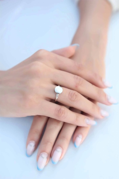 shopwave Round Plate Silver Color Women Ring