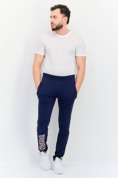 Puma Men Sportswear Fit Drawstring Outdoor Sweatpants, Navy